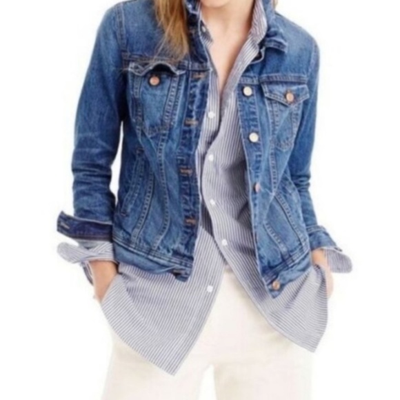 j crew women's denim jacket